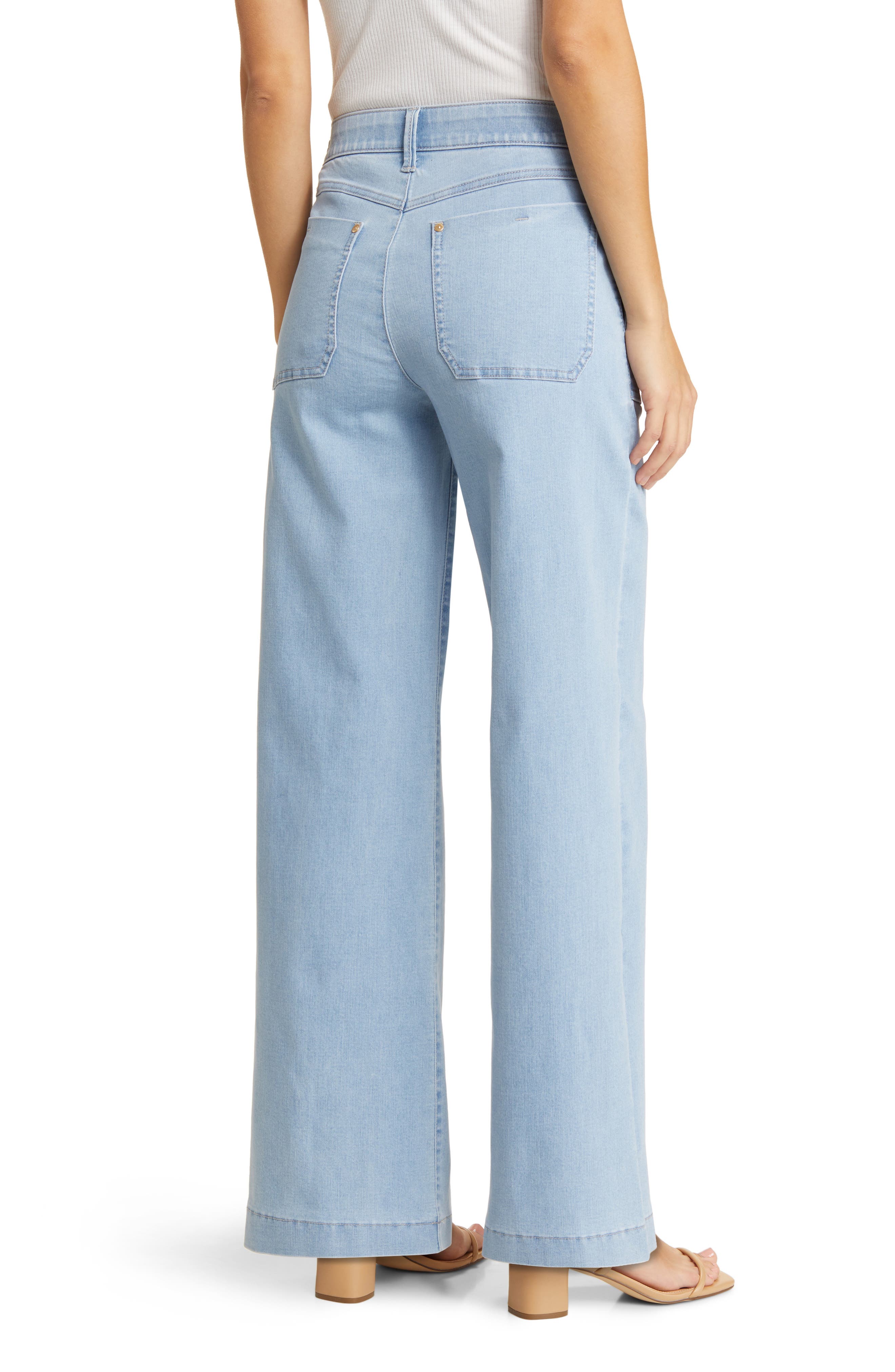 'Ab'Solution V-Yoke High Waist Wide Leg Jeans - image 2