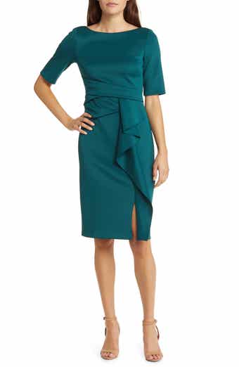 Vince Camuto Waist Tuck Ruffle Skirt Scuba Dress