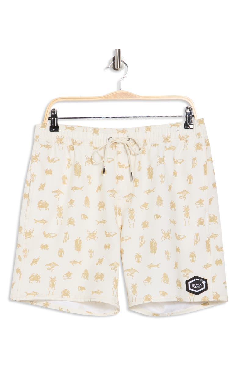 RVCA Sea Life Swim Trunks, Main, color, 