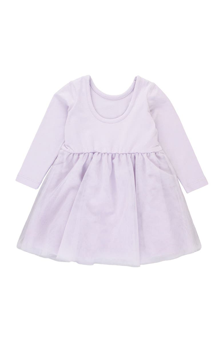 RuffleButts Girls Long Sleeve Tulle Twirl Dress, Alternate, color, 