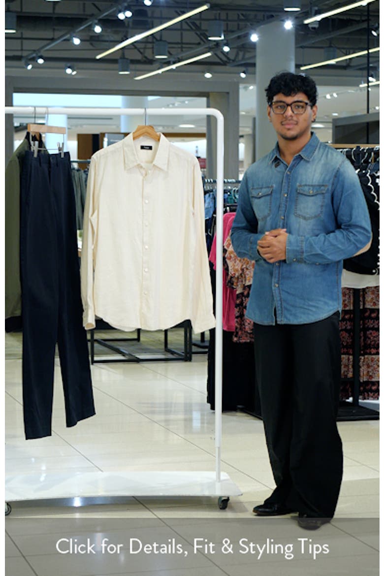 Irving Relaxed Fit Linen Button-Up Shirt video