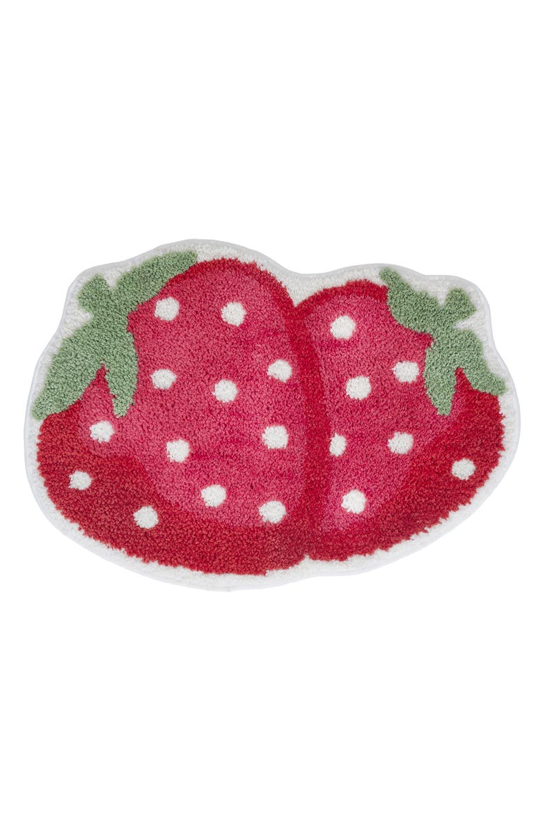 VCNY HOME Strawberry Bath Mat, Main, color,