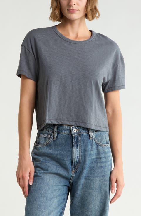 Slub Cotton Boxy T-Shirt