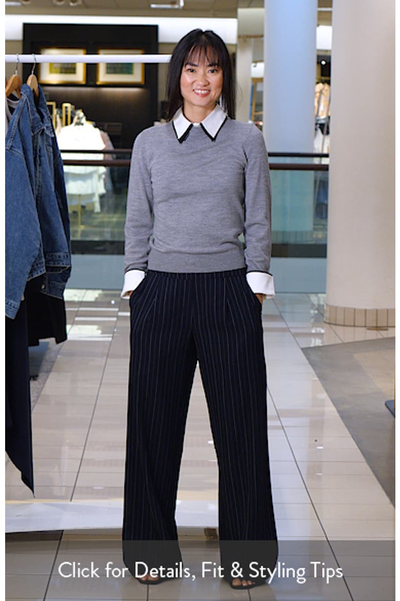 Porla Double Collar Wool Blend Sweater video