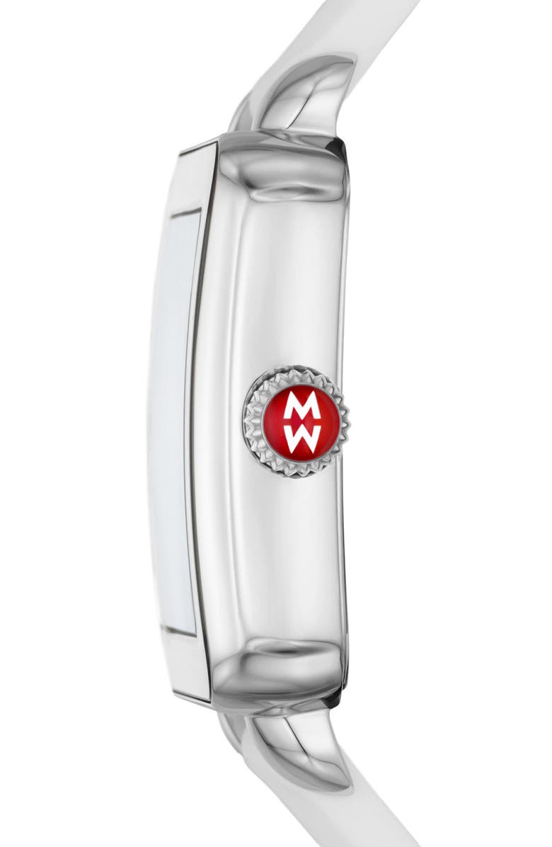 MICHELE Deco Sport Watch Head & Silicone Strap, 18mm, Alternate, color, 