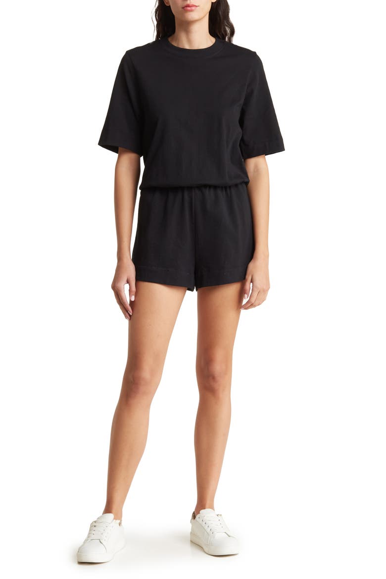 Cult Romper, Main, color, BLACK