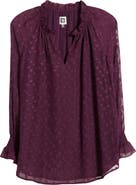 Anne Klein Ruffle Chiffon Top