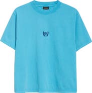 Balenciaga Laurel Embroidered Boxy Dry Jersey T-Shirt