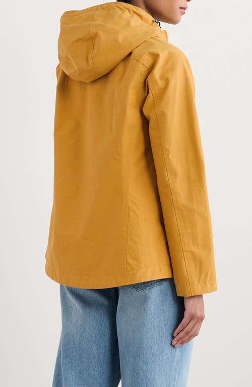 Seasalt Cornwall Waterway Hooded Waterproof Jacket In Yellow