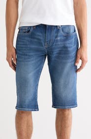 True Religion Ricky Rolled Hem Denim Shorts