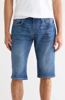True Religion Ricky Rolled Hem Denim Shorts