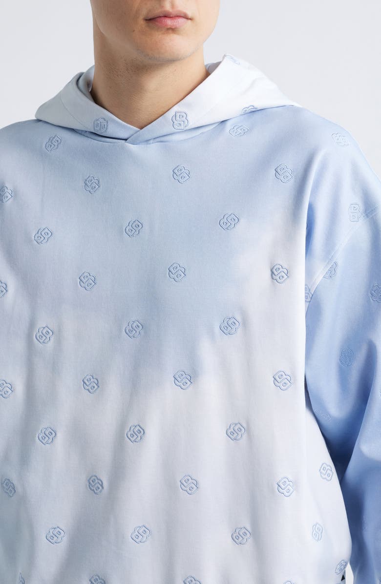 BOSS C-Stevens Logo Hoodie, Alternate, color, Light/ Pastel Blue