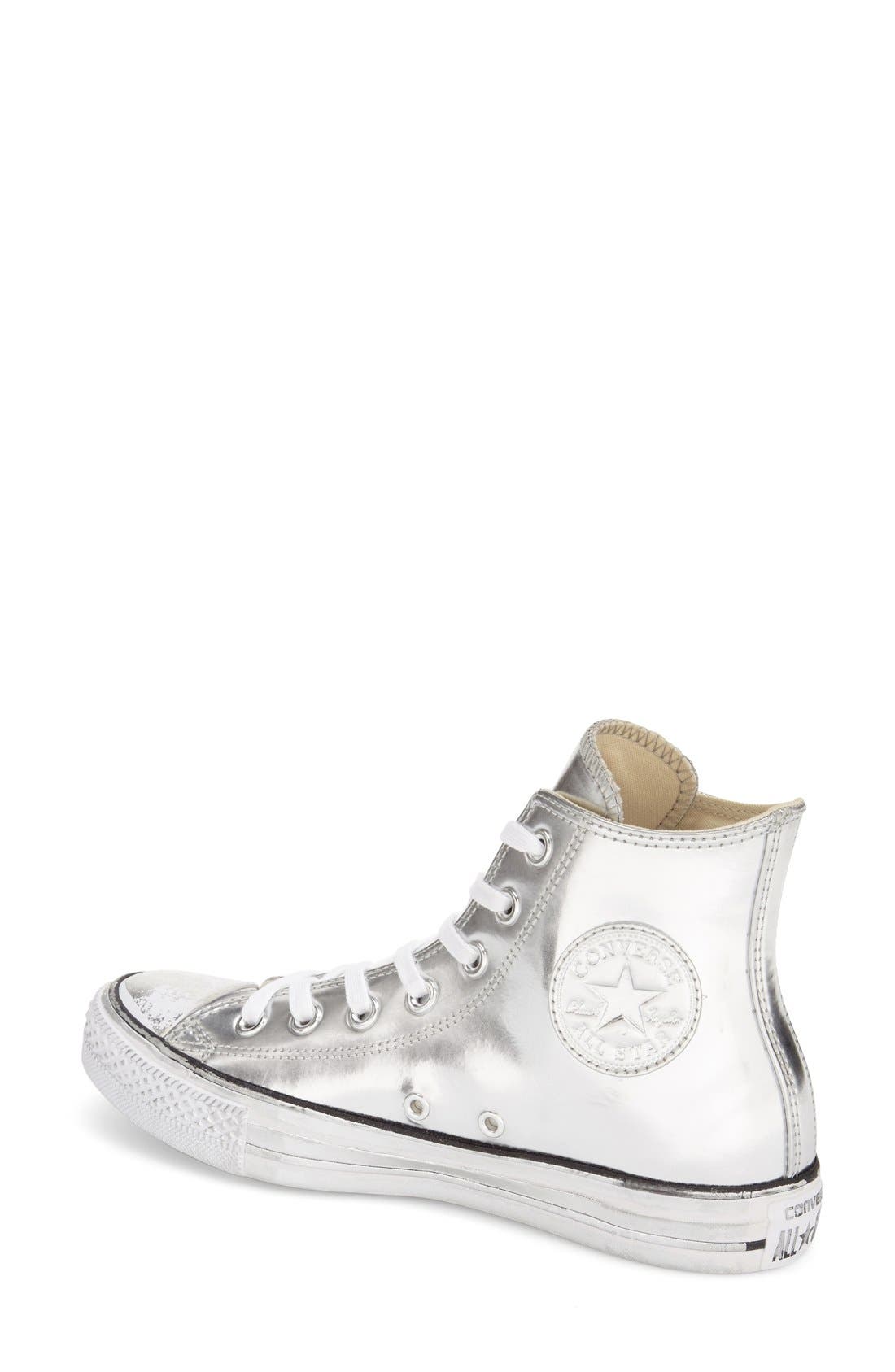 Converse Chuck Taylor<sup>®</sup> All Star<sup>®</sup> 'Metallic' High Top Sneaker, Alternate, color, 
