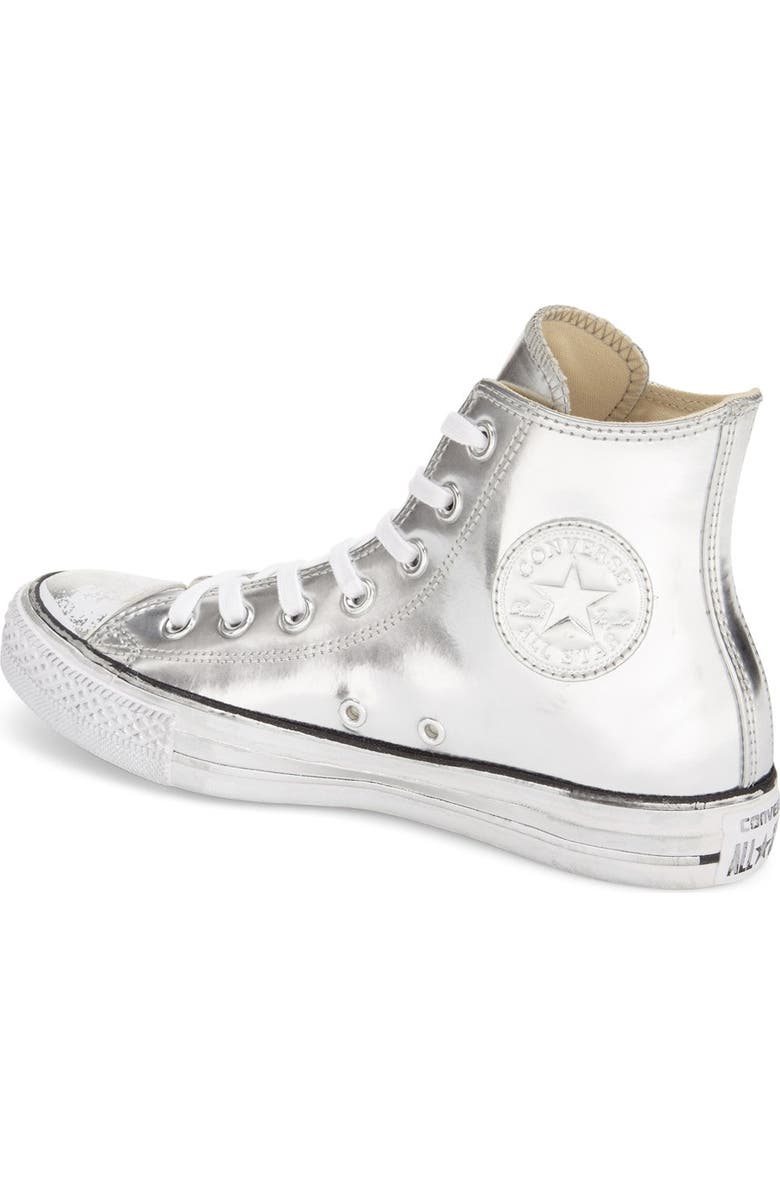 Converse Chuck Taylor<sup>®</sup> All Star<sup>®</sup> 'Metallic' High Top Sneaker, Alternate, color,