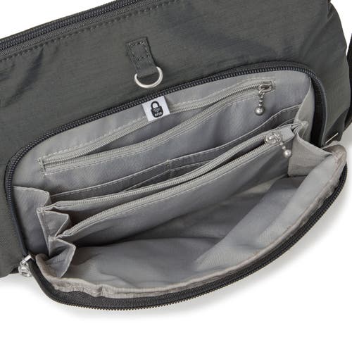 Baggallini Securtex Anti-theft Memento Crossbody Bag In Gray
