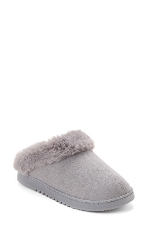 Hillary Faux Suede Scuff Slipper