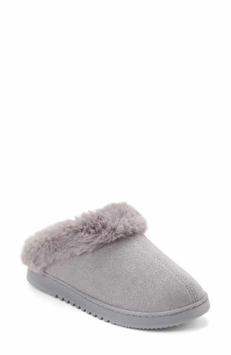 Hillary Faux Suede Scuff Slipper
