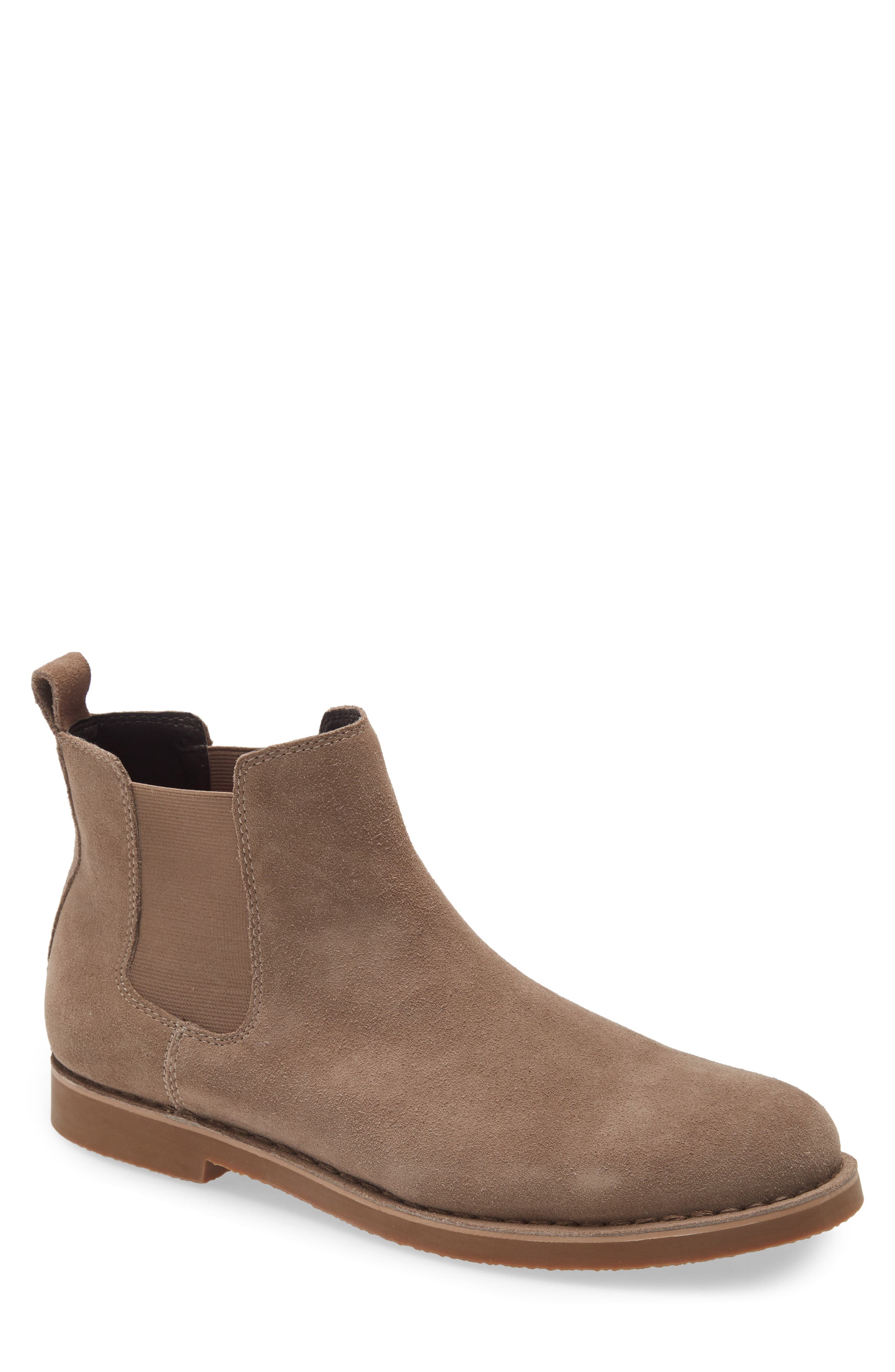 BP. Payce Suede Chelsea Boot, Main, color, Taupe Suede