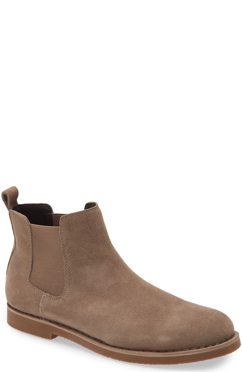 BP. Payce Suede Chelsea Boot, Main, color, Taupe Suede