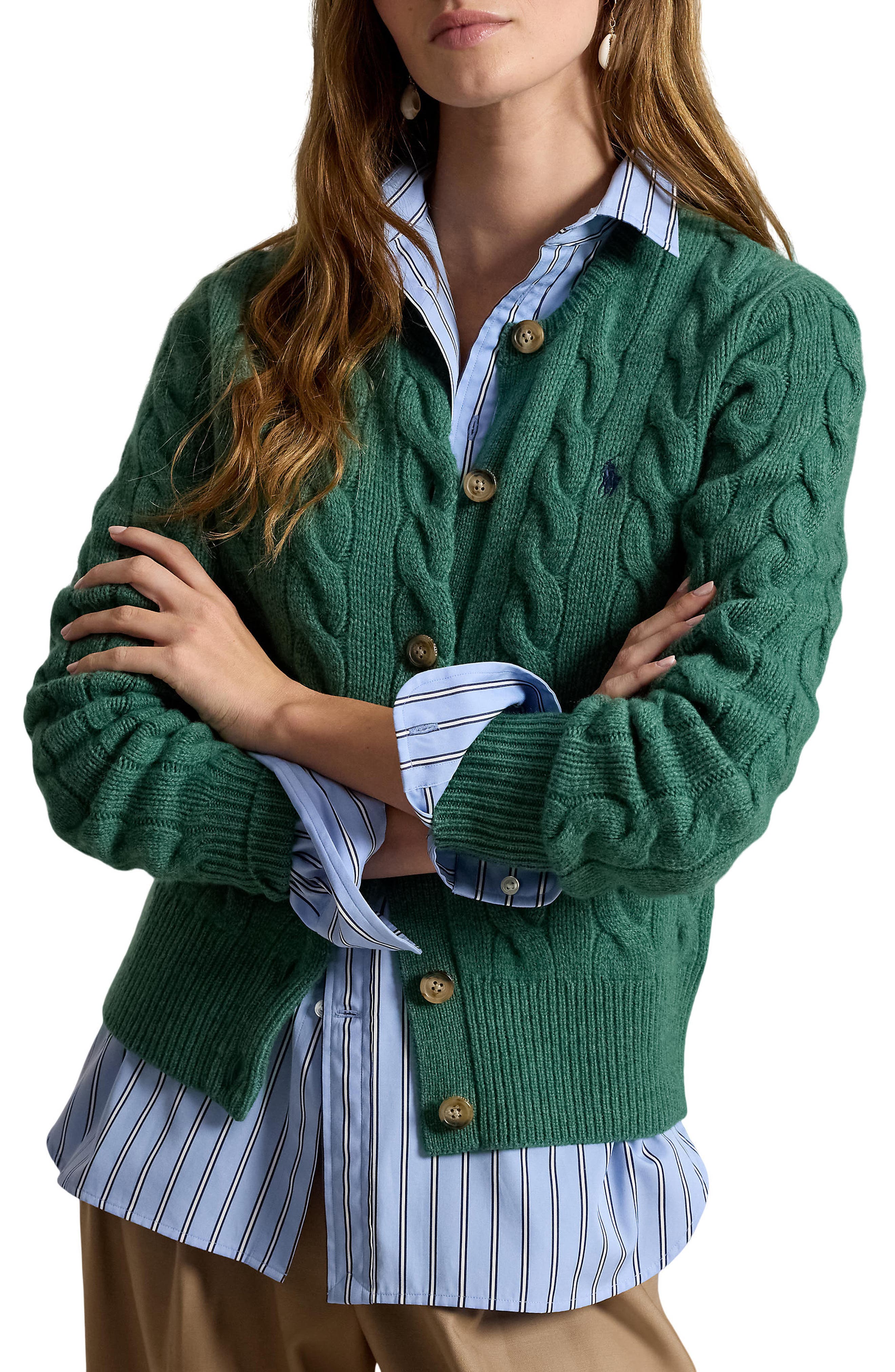 selected CLOVER GREEN HEATHER