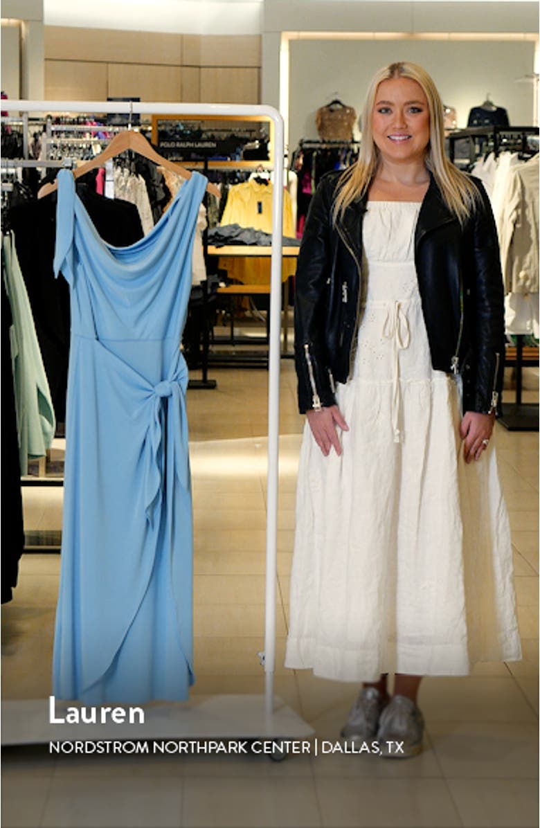 Odin Drape Detail Dress, sales video thumbnail