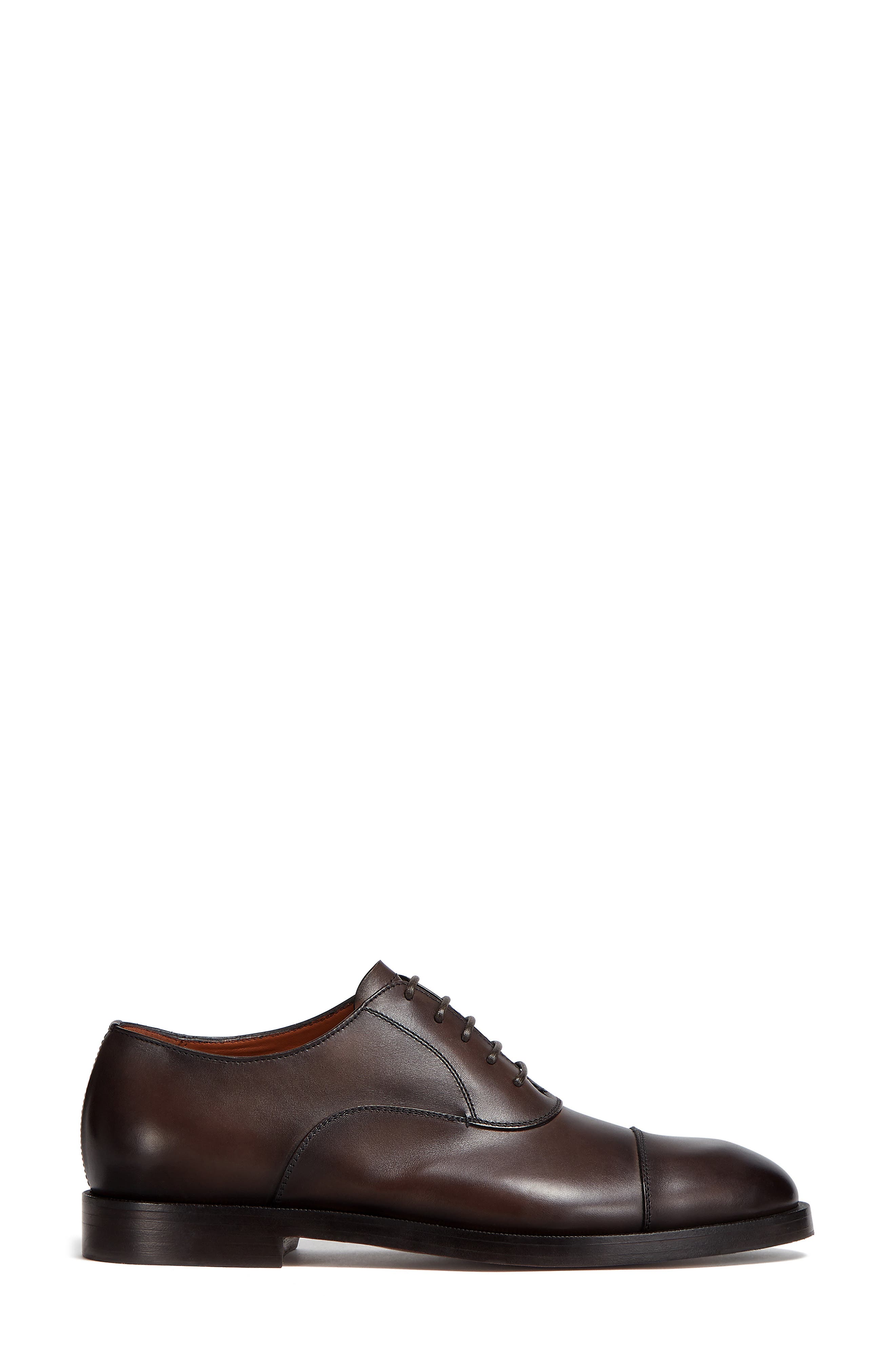 ZEGNA Torino Cap Toe Oxford, Alternate, color, Dark Brown