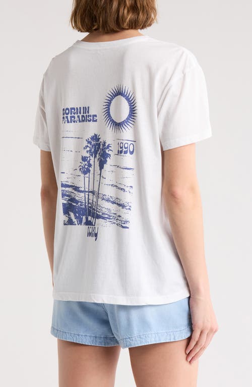 Roxy Born In Paradise Graphic T-shirt In White