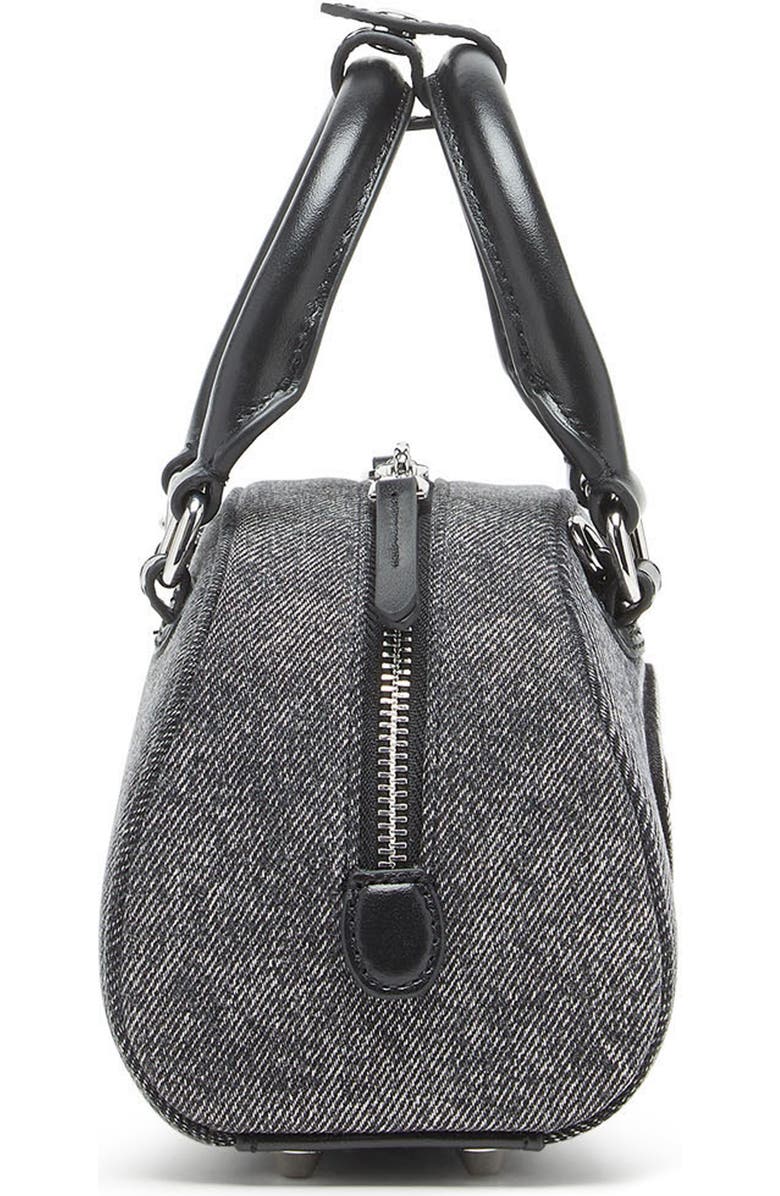 DIESEL<sup>®</sup> Mini 1DR Dome Denim Bowling Bag, Alternate, color, Black