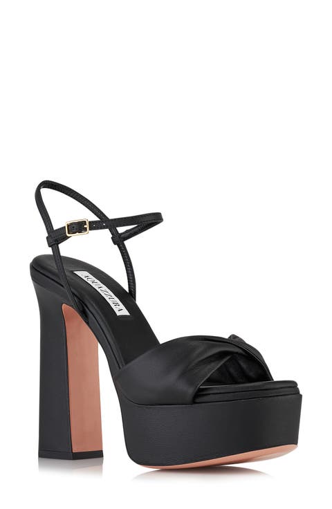 Twist Ankle Strap Platform Sandal (Women)