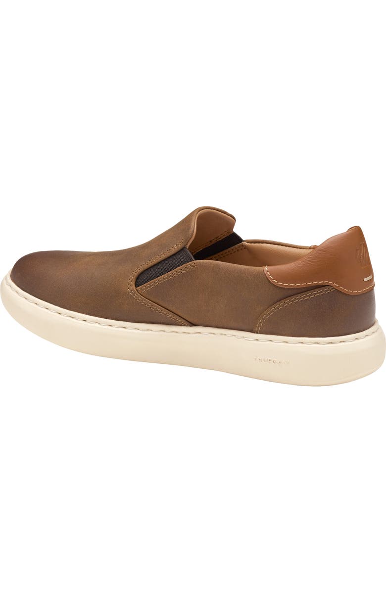 Johnston & Murphy Kids' Anders Slip-On Sneaker, Alternate, color, Brown Oiled Full Grain