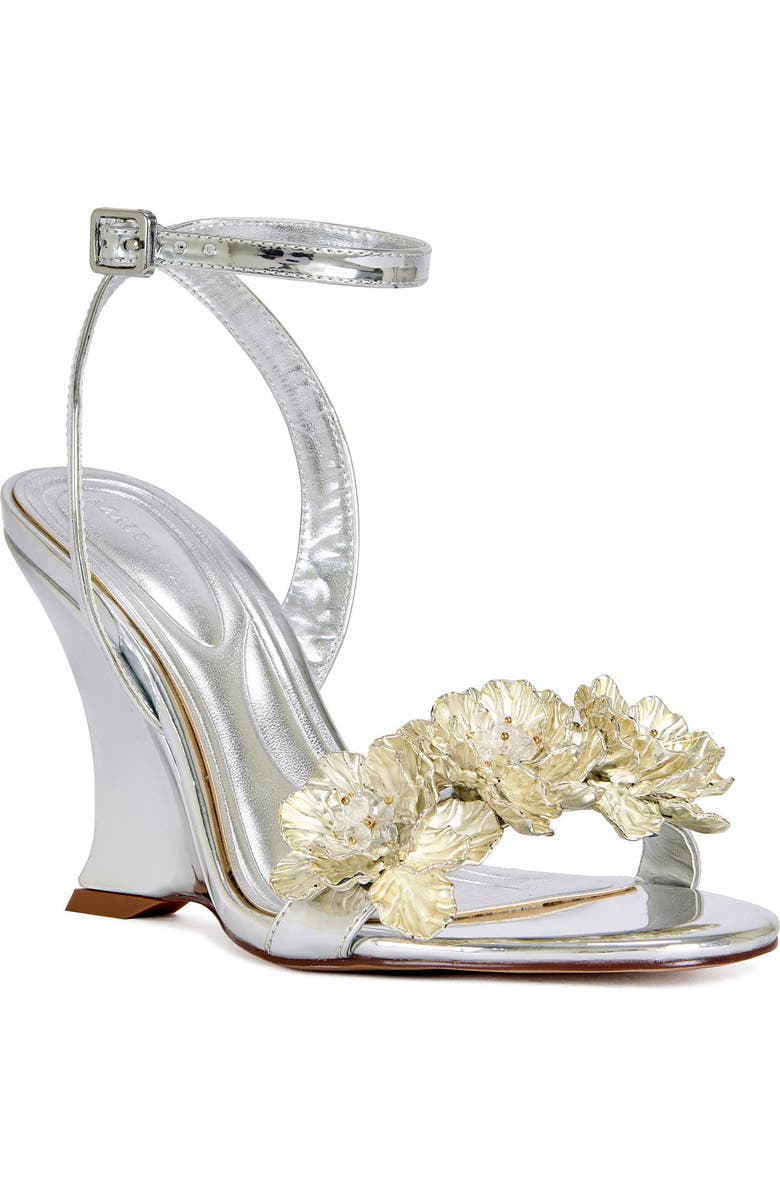 AZALEA WANG Winters Ankle Strap Wedge Sandal, Main, color,