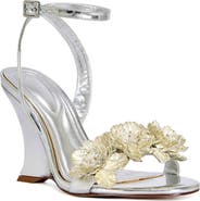 AZALEA WANG Winters Ankle Strap Wedge Sandal