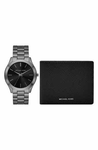 Michael Kors Slim Runway Bracelet Watch, 44mm & Wallet Set