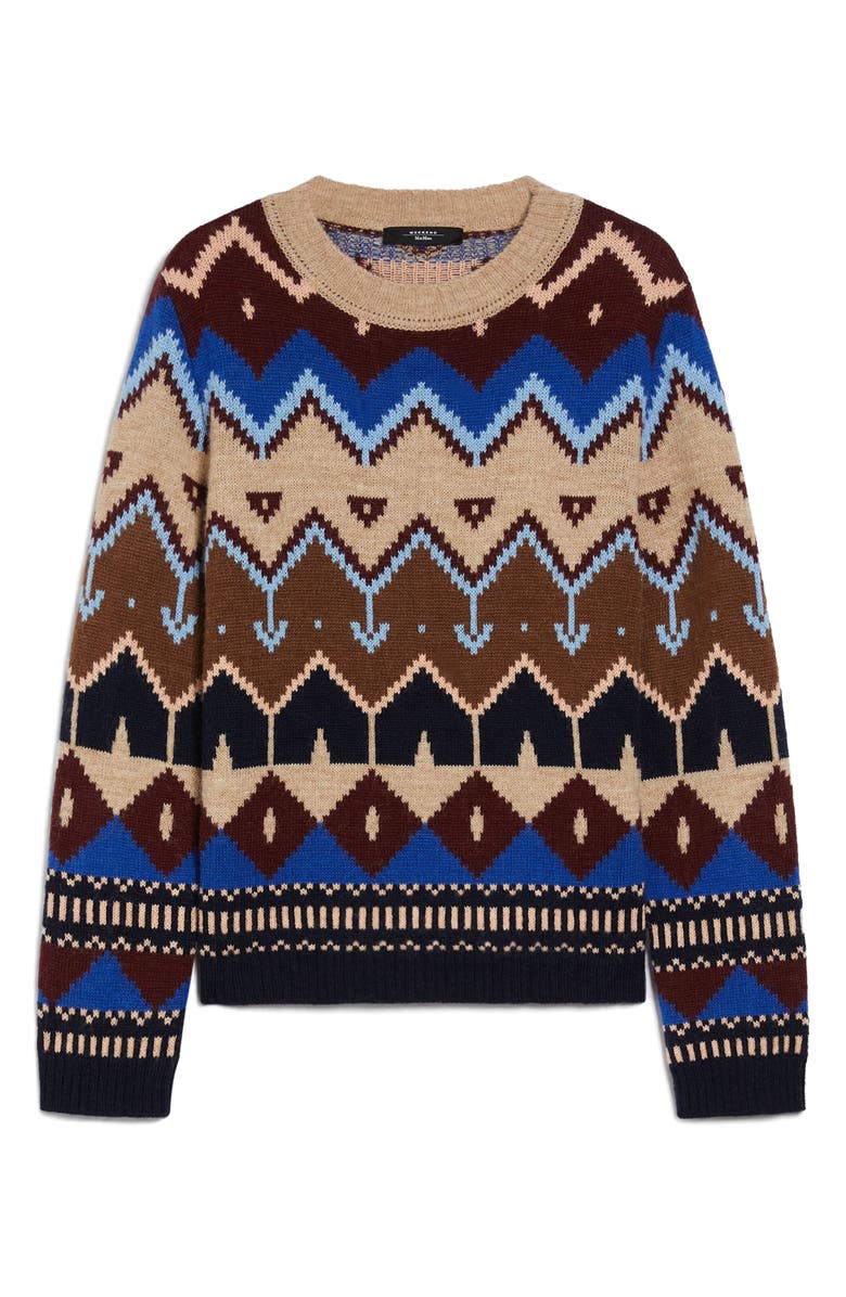 Weekend Max Mara Paride Jacquard Sweater, Alternate, color, 