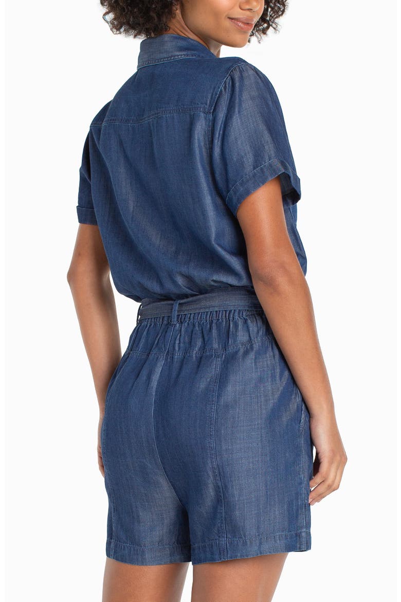 Short Sleeve Romper, Alternate, color, SERENE DARK