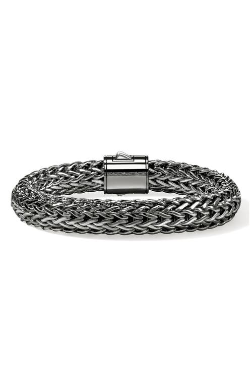 John Hardy Icon Bracelet, Sterling Silver, Pavé, 10.5mm In Metallic