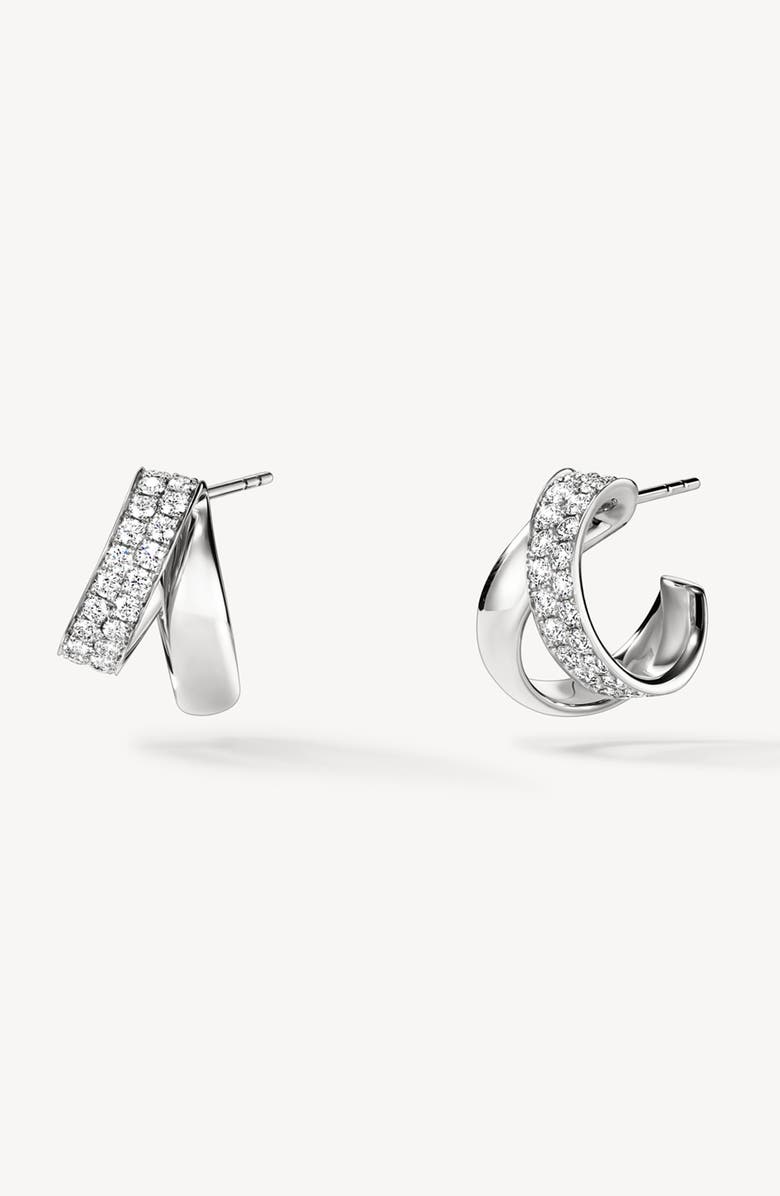 HEARTS ON FIRE INSIDE/OUT 18K Gold Diamond Flip Earrings, 0.85ct., Alternate, color, White Gold