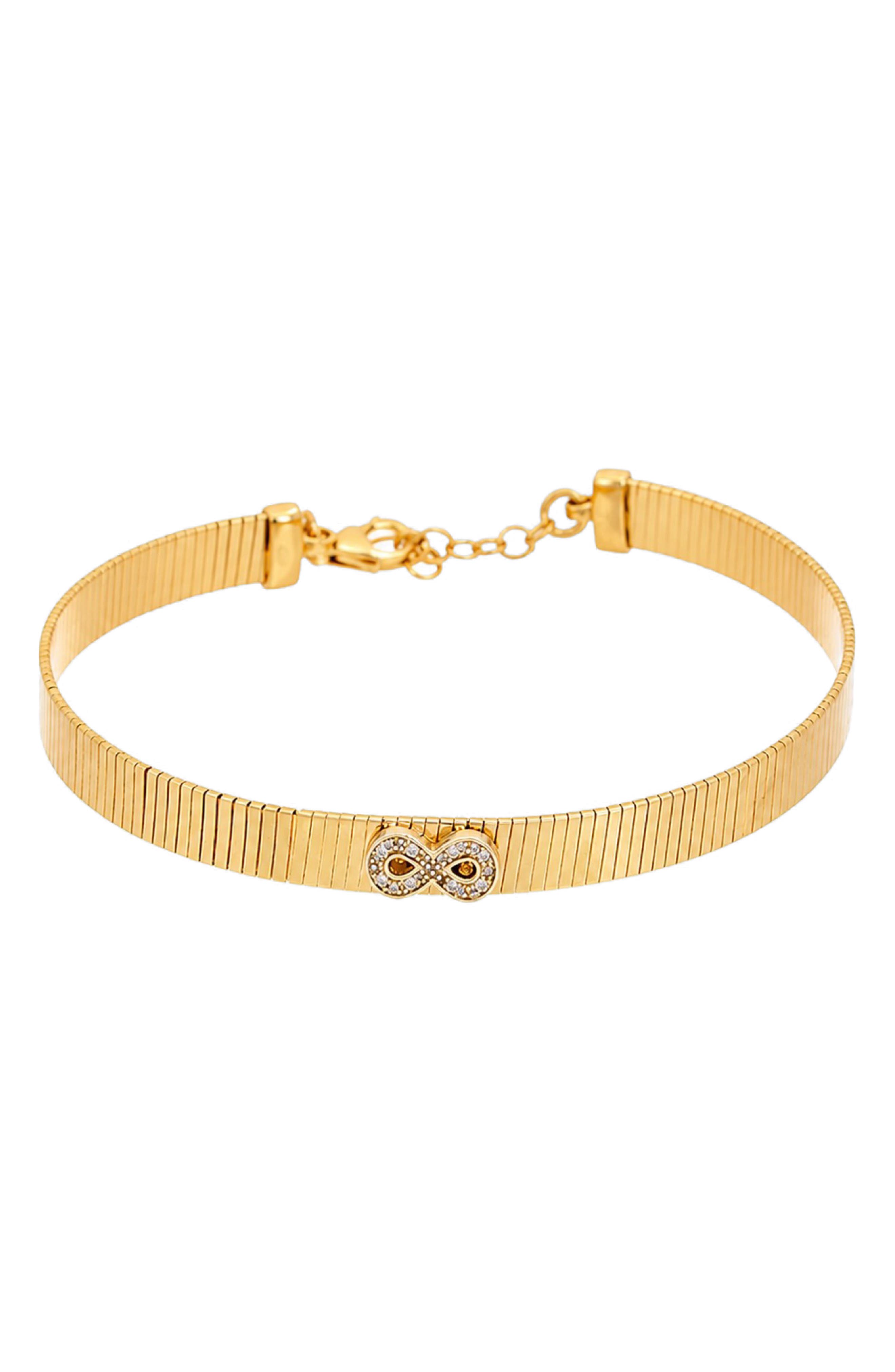 Infinity Sterling Silver Mesh Bracelet