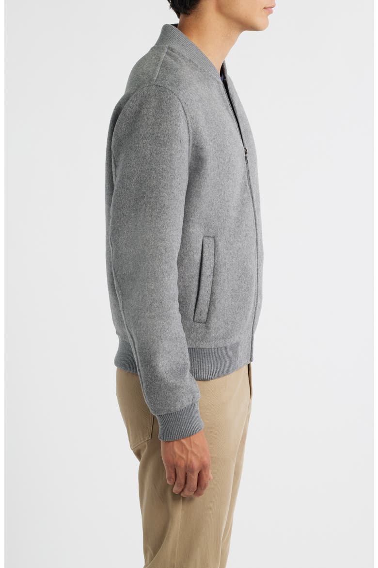 Jake Felted Bomber Jacket, Alternate, color, LIGHT GREY