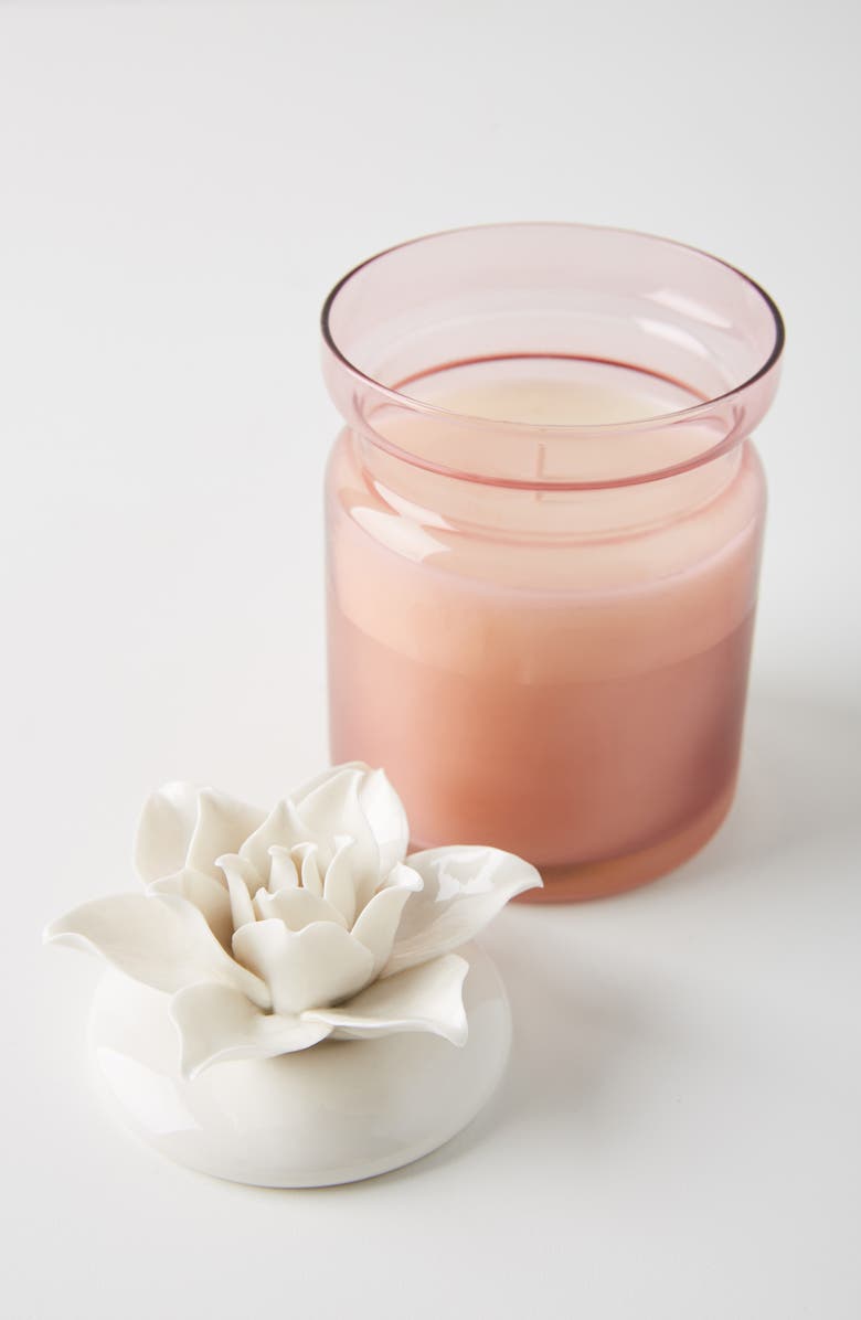 Anthropologie Home Anthropologie Spring's Eden Ceramic Flower Candle, Alternate, color, 
