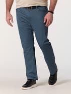 Oak Hill by DXL Big & Tall Straight-fit 5-pocket Tech Pants