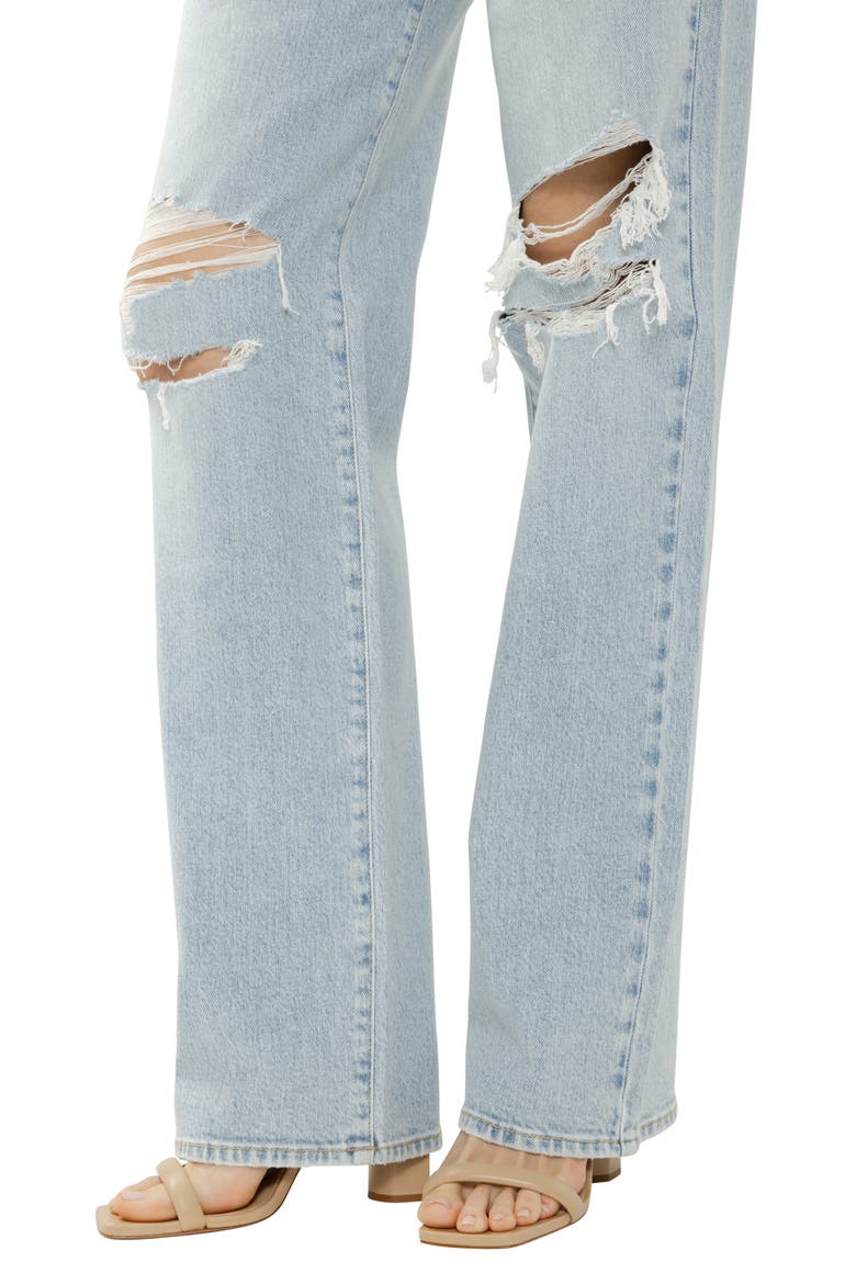 Loose & Low Baggy Fit Jeans, Alternate, color, BAREFOOT