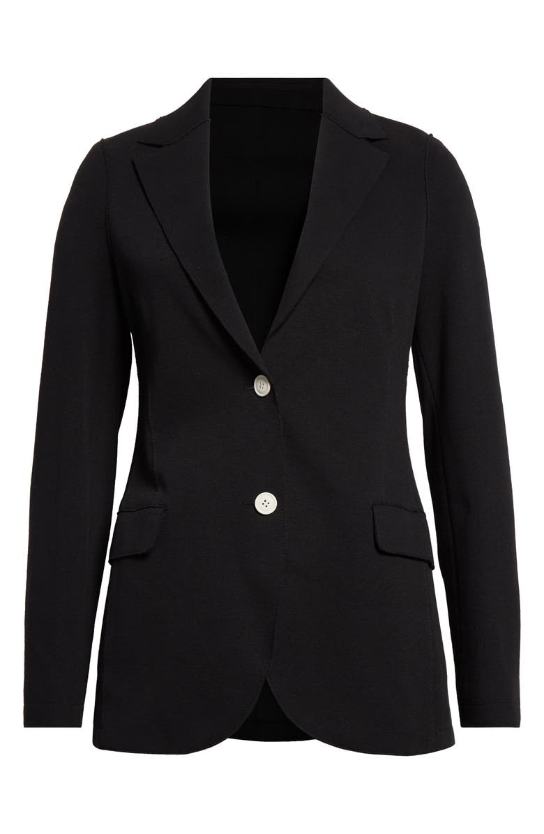 Eleventy Double Breasted Blazer, Main, color, Black