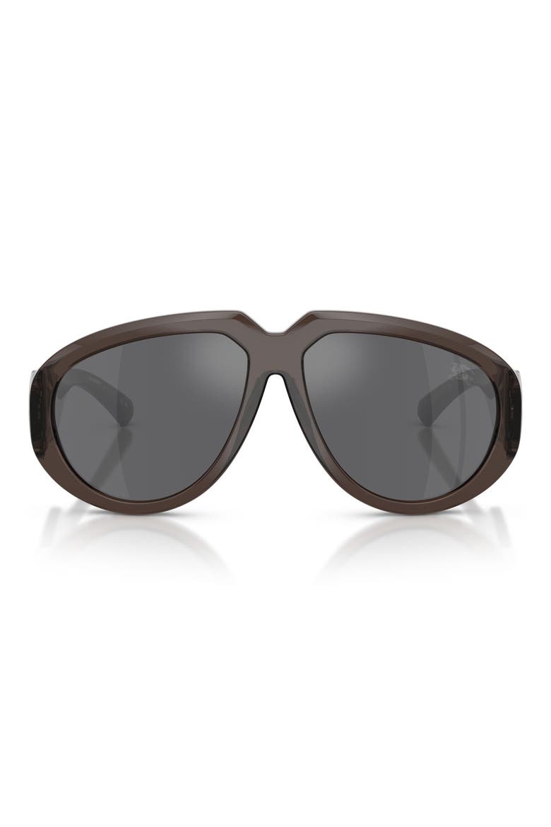 58mm Pilot Sunglasses, Main, color, GREY / GREY MIRROR SILVER