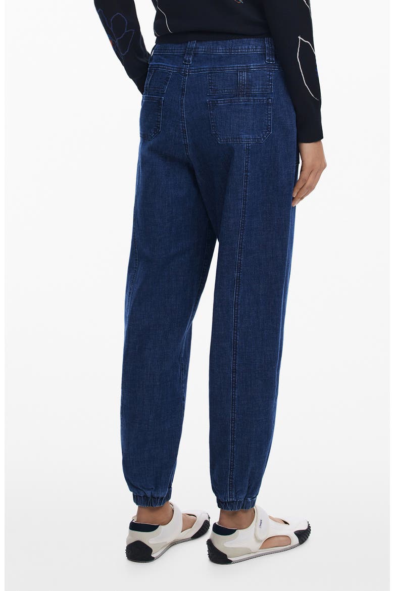 Denim Joggers, Alternate, color, MEDIUM BLUE