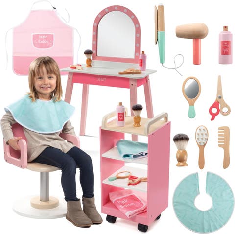 Hair Salon Wooden Playset