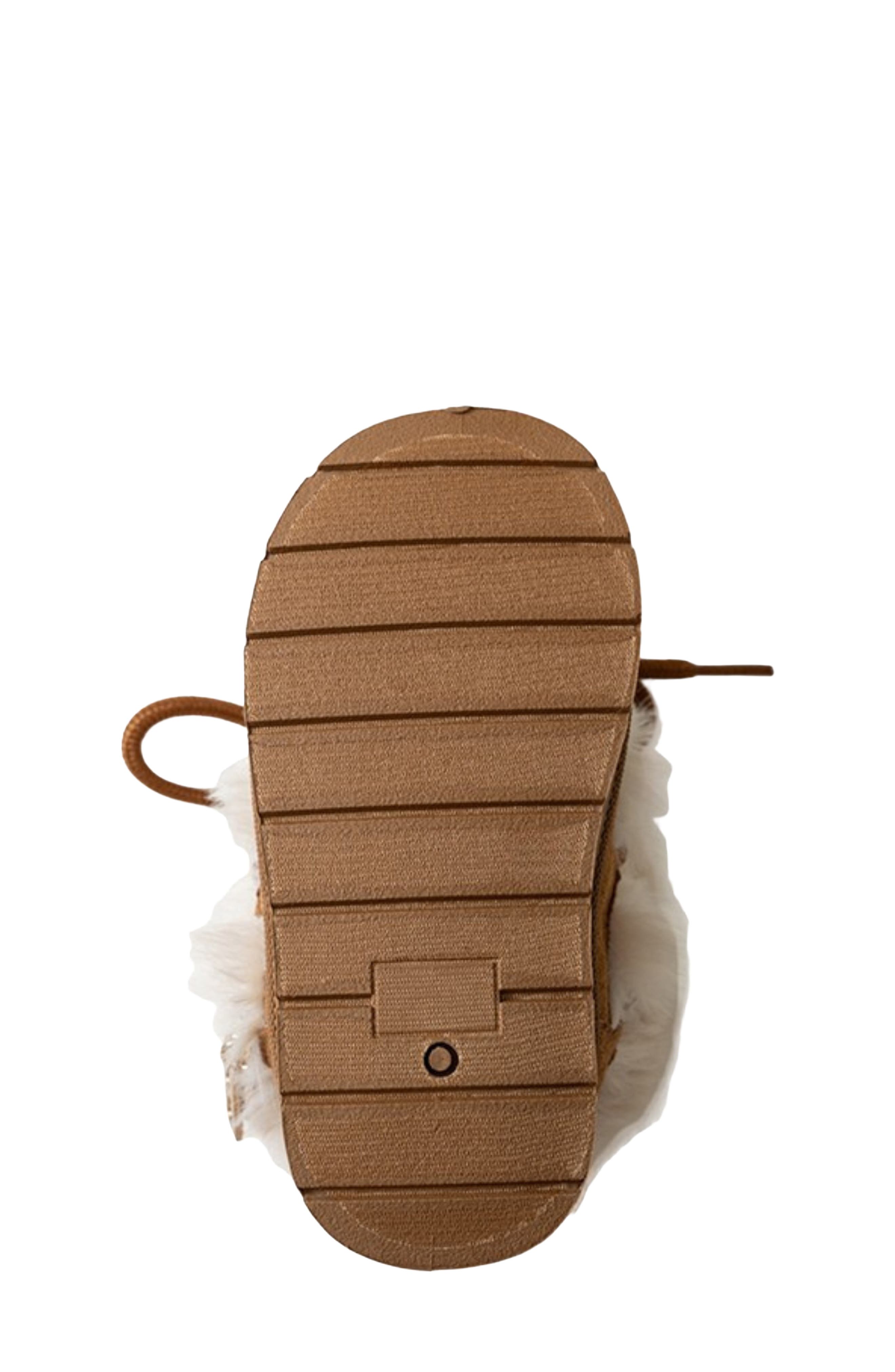 Kids' Faux Fur Trim Boot, Alternate, color, COGNAC