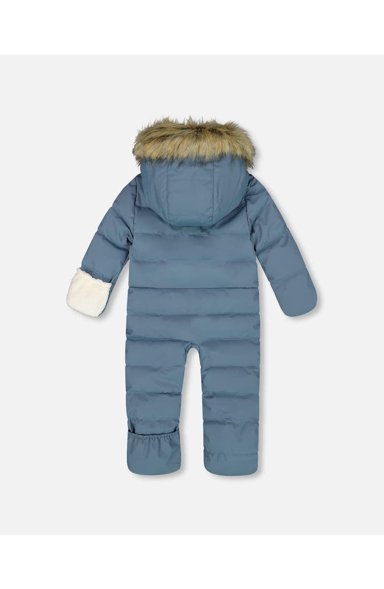 Deux par Deux One-Piece Snug Snowsuit Designed for Car Seat, Alternate, color, Dark Gray Blue