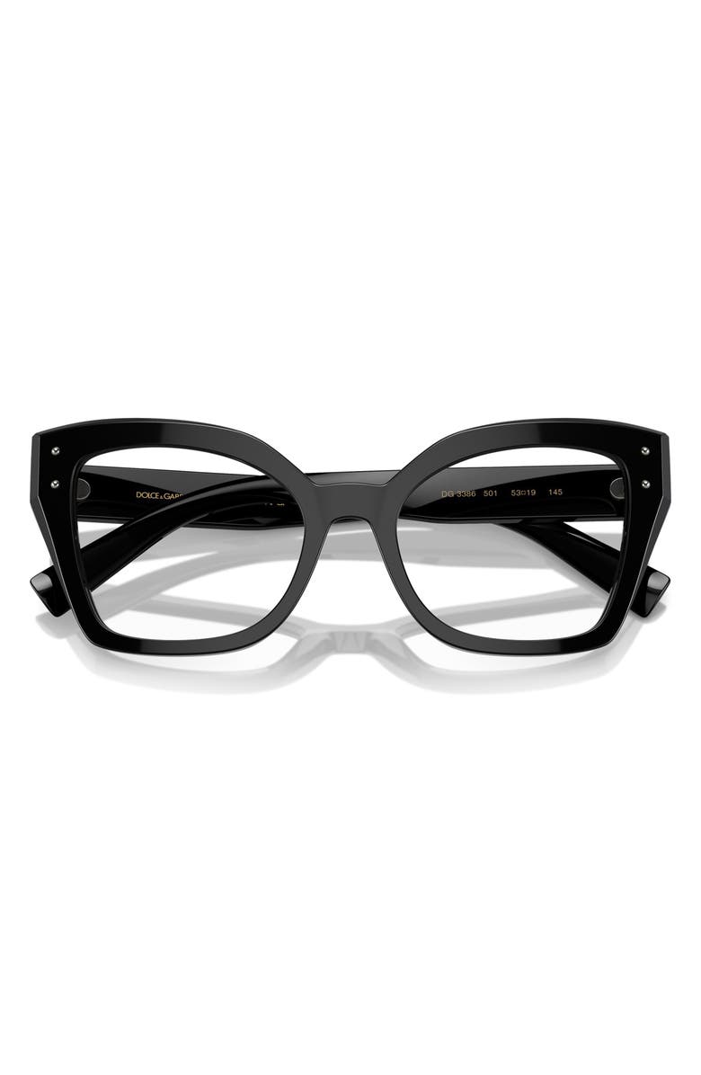 Dolce&Gabbana 53mm Butterfly Reading Glasses, Alternate, color,