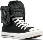 Converse Chuck Taylor All Star Faux Fur Foldover High Top Sneaker